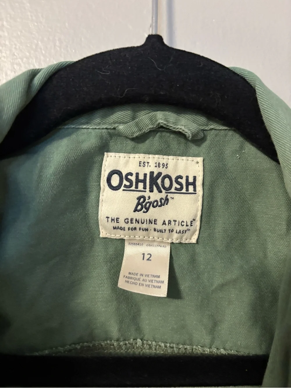 OshKosh B'gosh Sage Green Shirt Jacket